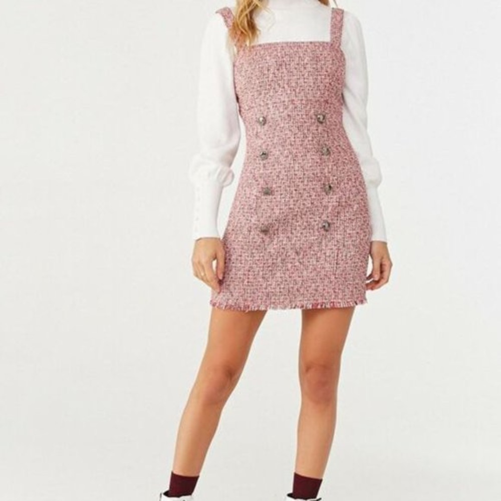 Tweed Double-Breasted Dress